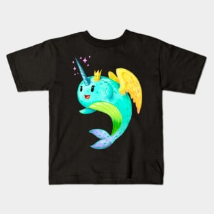 Sushi the Magical Flying Narwhal Kids T-Shirt